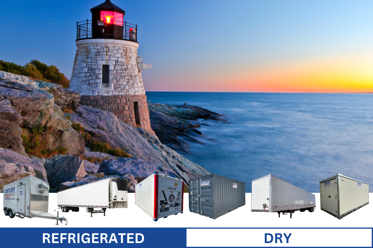 Dry and Refrigerated storage containers and trailers in Rhode Island