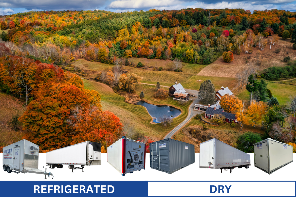 Dry and Refrigerated storage containers and trailers in Vermont